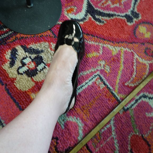 Perlina Black Patent Slingback Flats Size 8.5M (New/Never Worn) - Picture 4 of 16